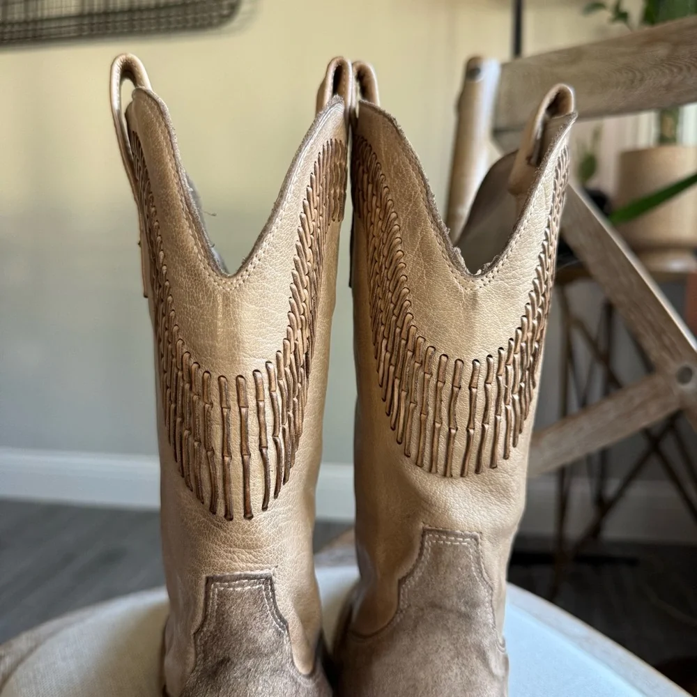 Free People Marco Delli Boho Butterfly Western Boots - Picture 8 of 16